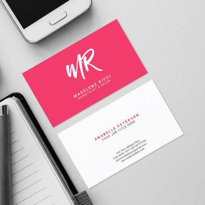 Minimalist Script Name Initial | Special Pink