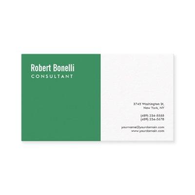 Minimalist Sea Forest Green White Modern Custom
