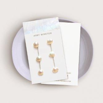 Minimalist Seashell Stripe Earring Display Holder