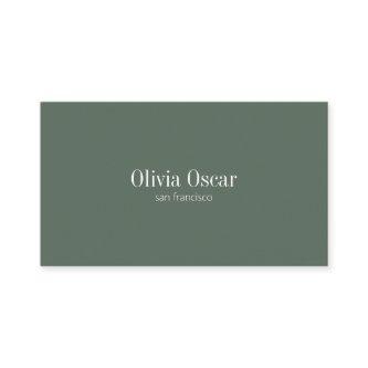 Minimalist Simple Dark Sage Clean Custom QR Code