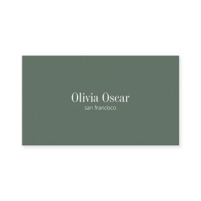 Minimalist Simple Dark Sage Clean Custom QR Code