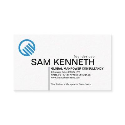 Minimalist Simple Grey Line Entrepreneur Startup