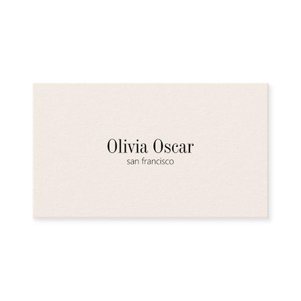 Minimalist Simple Ivory Cream Clean Custom QR Code