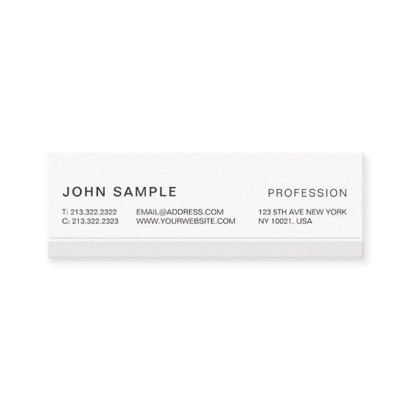Minimalist Simple Modern Professional Elegant Grey Mini