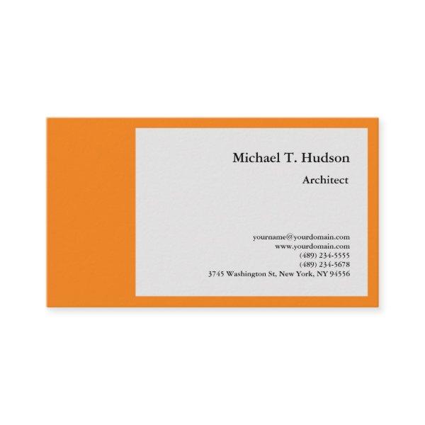 Minimalist Simple Plain Architect Grey Orange