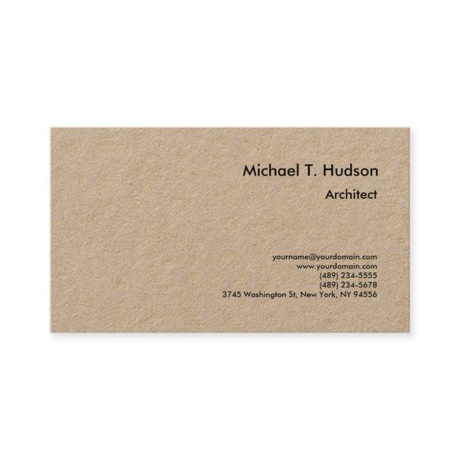 Minimalist Simple Plain Architect Premium Kraft