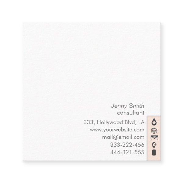 Minimalist simple plain professional square