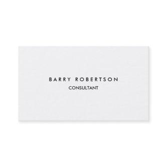 Minimalist Simple Plain White Professional