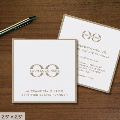 Minimalist Square  with Custom Logo
