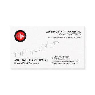 Minimalist Stock Graph Corporate CEO Founder