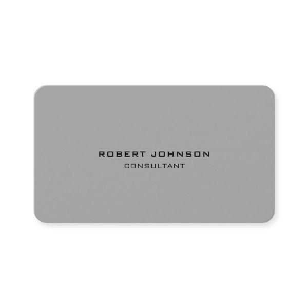 Minimalist Style Plain Modern Grey Professional