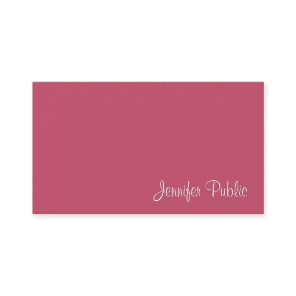 Minimalist Template Modern Elegant Red Simple