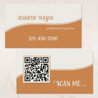 Minimalist Terra Cotta QR Code