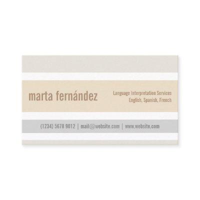 Minimalist Translator Card Language Interpreter