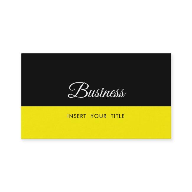 Minimalist Trendy Elegant Black Yellow