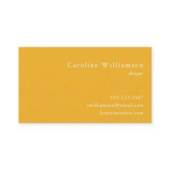 Minimalist Vibrant Yellow Elegant Professional