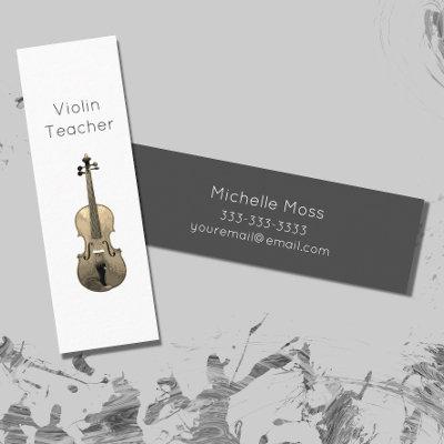 Minimalist Violin Teacher Musical Instrument  Mini