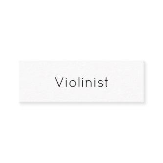 Minimalist Violinist Black White Violin Mini