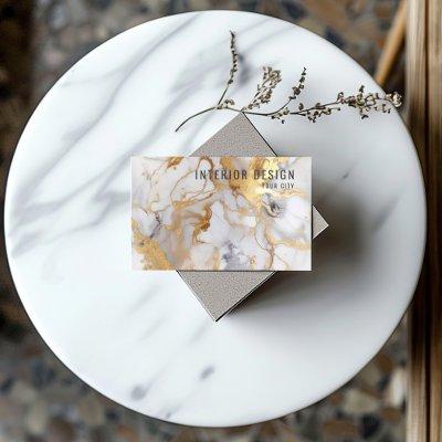 Minimalist white and Gold Marble