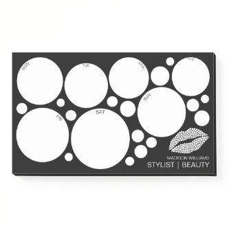 Minimalist | White Lips Stylist Modern Calendar Post-it Notes