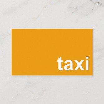 Minimalist Yellow Taxi Signage Driver