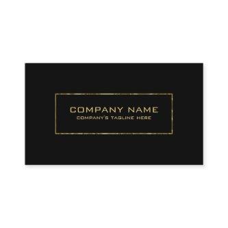 Minimalistic Black & Shiny Gold Border Frame