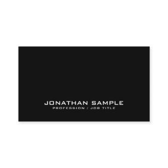 Minimalistic Chic Design Black Plain Professional