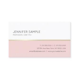 Minimalistic Elegant Blush Pink Gold White Trendy