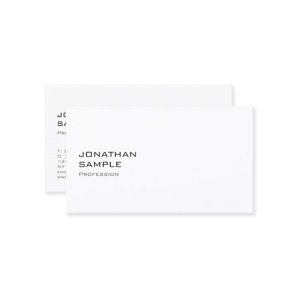 Minimalistic Elegant Design Trendy White Plain