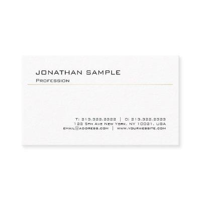 Minimalistic Elegant White Gold Trendy Design