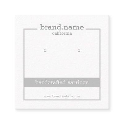 Minimalistic Gray Handmade Jewelry Display Holder Square