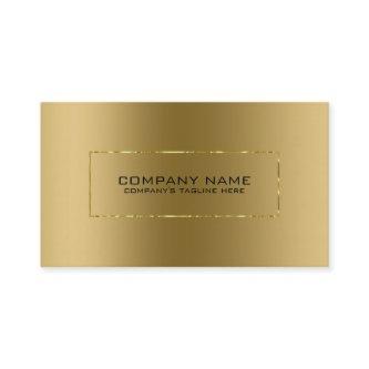 Minimalistic Metallic Gold Shiny Frame