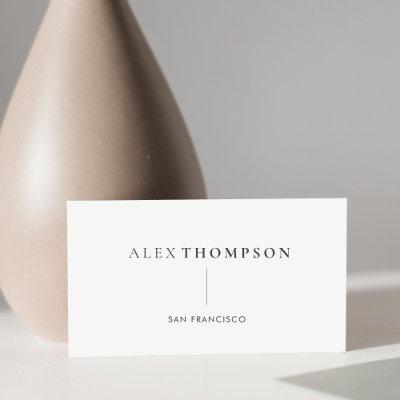 Minimalistic Modern Creative Name Black and White