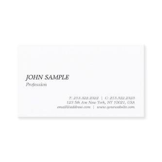 Minimalistic Modern Elegant Professional White