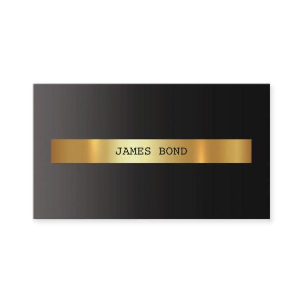 Minimalistic Ombre Black Vip Golden Foil Vip