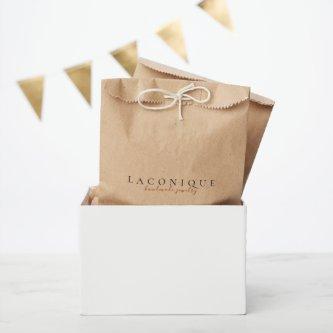 Minimalistic | Paper Shopping | Elegant | Kraft Favor Bag