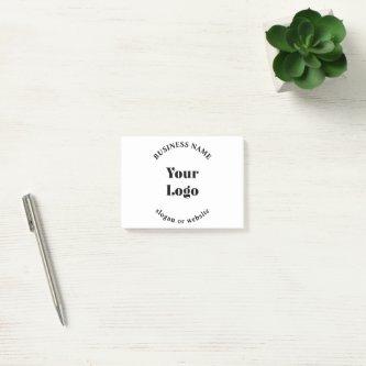 Minimalistic Retro-Modern Template for Your Logo Post-it Notes