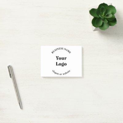 Minimalistic Retro-Modern Template for Your Logo Post-it Notes