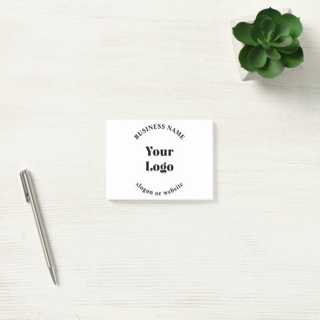 Minimalistic Retro-Modern Template for Your Logo Post-it Notes