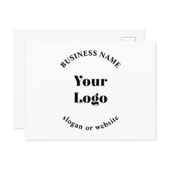 Minimalistic Retro-Modern Template for Your Logo Postcard