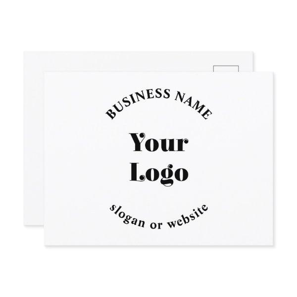 Minimalistic Retro-Modern Template for Your Logo Postcard