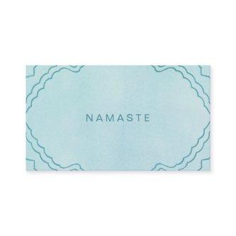 Mint and Teal Green Simple Namaste Yoga Teacher