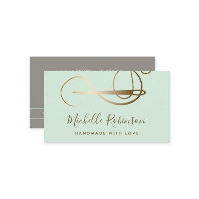 Mint & Gold | Needle & Thread Handmade With Love