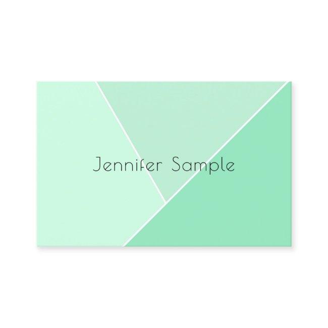 Mint Green Elegant Modern Minimalist Template
