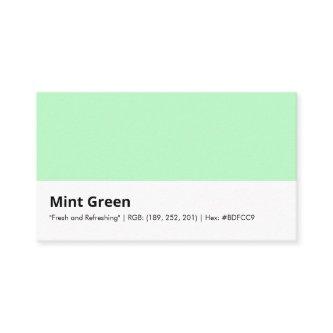 Mint Green | "Fresh and Refreshing"