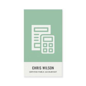 MINT GREEN MODERN CALCULATOR ICON ACCOUNTING TAX