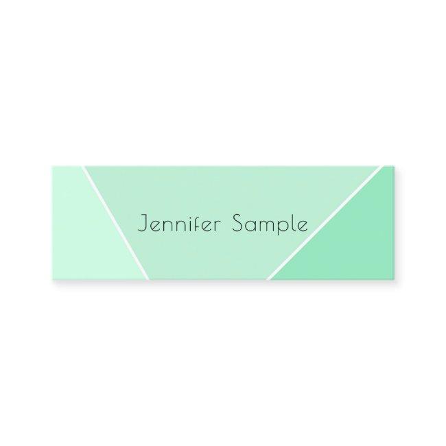 Mint Green Modern Simple Design Elegant Template Mini