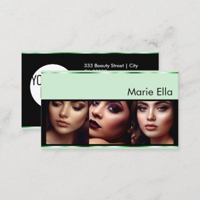 Mint Green Product Labels with Logo Photos Glam