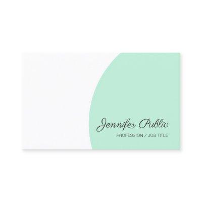 Mint Green White Modern Handwritten Script Text