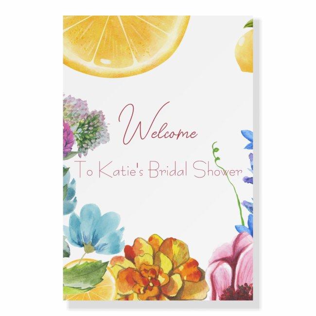 Miss to Mrs Bridal Shower Welcome Sign